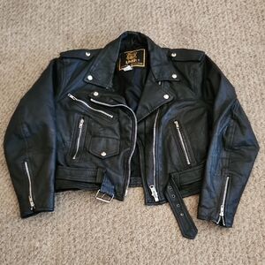 Women's Leather Biker Jacket